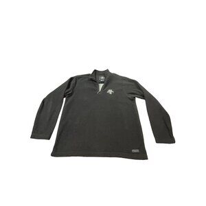 Ohio University Mens Small Black Charles River Apparel 1/4 Zip Pullover Sweater